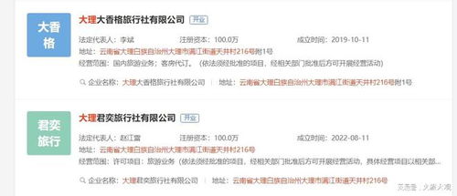 大理大香格旅行社業(yè)務經營許可證被吊銷，國內旅游業(yè)務受重創(chuàng)